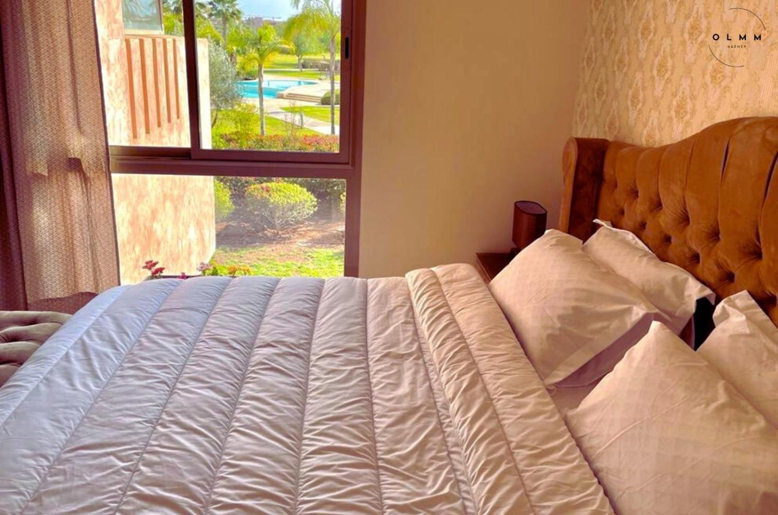 Apartment Luxurious At Prestigia Golf Marrakech With Golf Course, Pool, And Breathtaking Atlas Mountains View