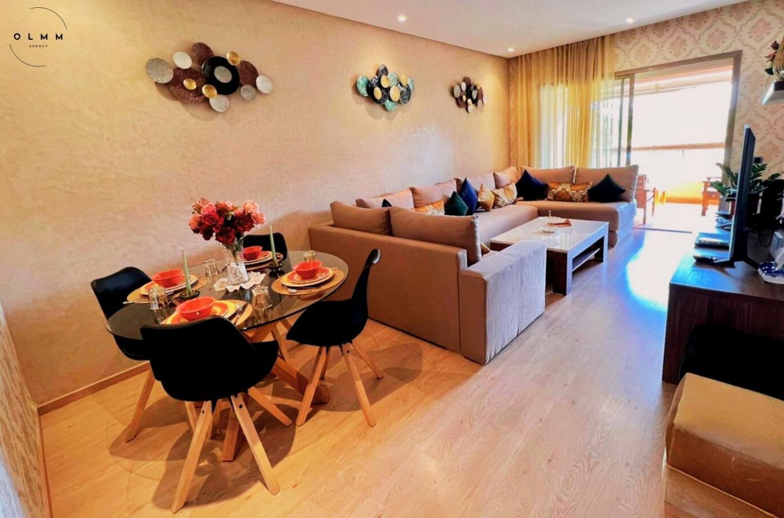 Luxurious At Prestigia Golf Marrakech With Golf Course, Pool, And Breathtaking Atlas Mountains View Apartment
